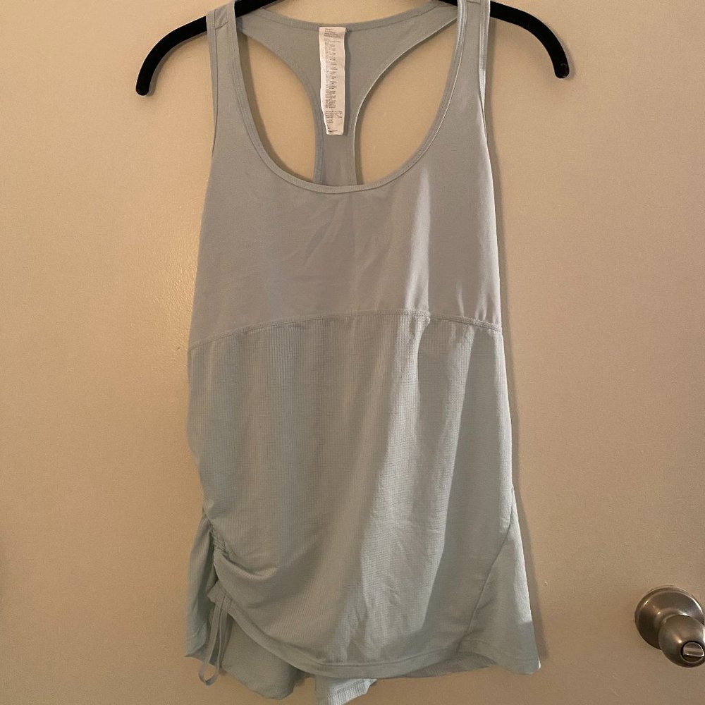 Workout Tank, Racerback, Light Blue, Large